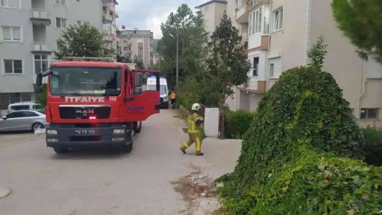 Balkonda patlayan tüp paniğe neden oldu