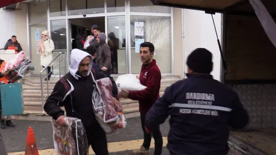 Bandırma Belediyesinden yardım zinciri