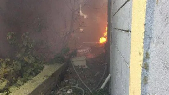 Bandırma'da geri dönüşüm atık tesisinde yangın çıktı