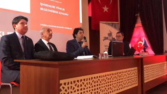 Bandırma'da işverenlere teşvik hakkında bilgilendirme semineri