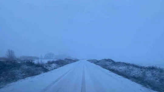 Bandırma'da kar yağışı etkili oldu