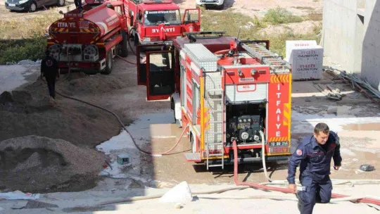 Bandırma'da korkutan yangın