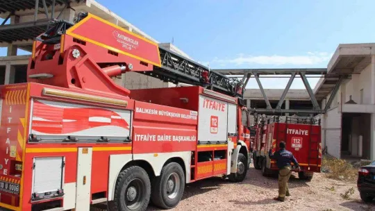 Bandırma'da korkutan yangın