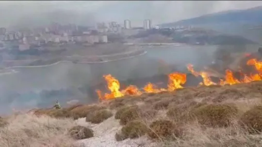 Bandırma'da yangın