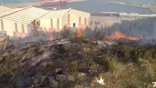 Bandırma'da yangın