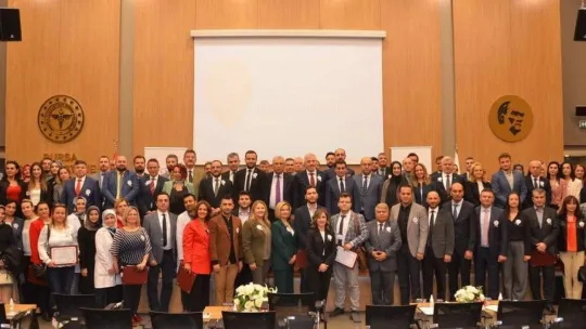 Bandırma Eğitim ve Araştırma Hastanesine teşekkür belgesi