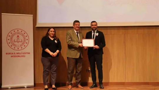 Bandırma Eğitim ve Araştırma Hastanesine teşekkür belgesi