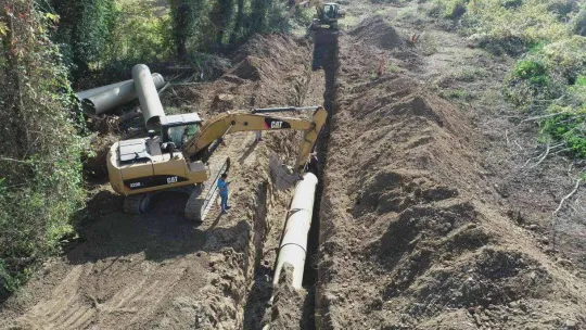 Bartın Kirazlıköprü Barajı sulamasında çalışmalar hızla devam ediyor