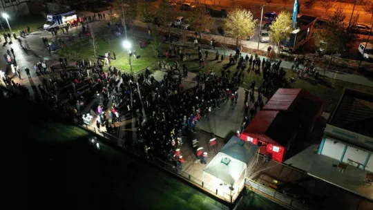 Başakşehir'de 'Çök-Kapan-Tutun' tatbikatı gerçeği aratmadı