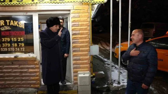 Başkan Altınok'tan sabaha kadar kar denetimi