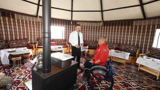 Başkan Ercan, Ampute futbol takımını Eko-Çiftlik'te ağırladı