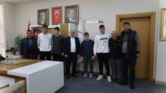 Başkan Kılıç şampiyon judocuları ağırladı