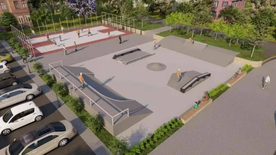 Başkan Yılmaz'dan gençlere skate park