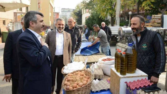 Başkan Yılmaz pazarcı esnafı ile buluştu