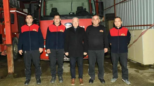 Başkan Yılmaz, yeni yıl gecesinde kurum ziyaretleri yaptı