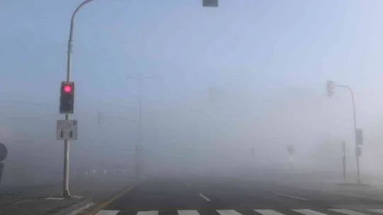 Başkentte karpostallık manzaralar oluşturan sis, havadan görüntülendi