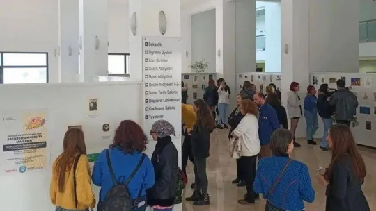 BAÜN'de Uluslararası Baskıresim Sergisi açıldı