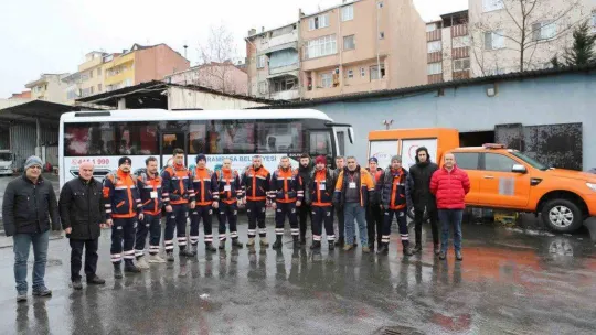 BAYRAK, deprem bölgesine gitmek üzere yola çıktı