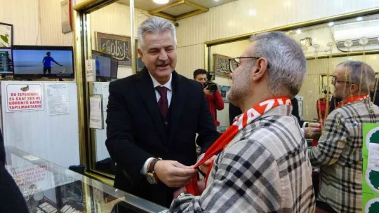 BBP heyeti sokak sokak dolaşıp vatandaşları mitinge davet etti