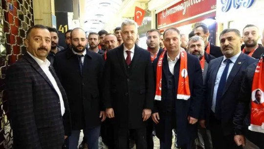 BBP heyeti sokak sokak dolaşıp vatandaşları mitinge davet etti