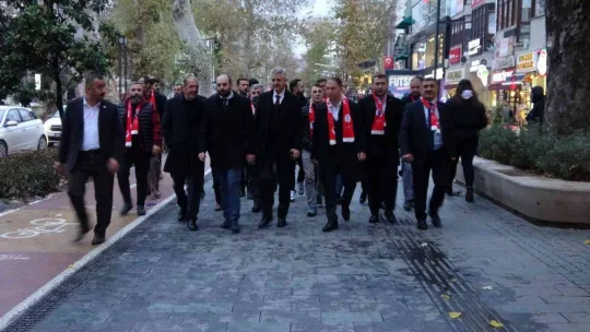 BBP heyeti sokak sokak dolaşıp vatandaşları mitinge davet etti