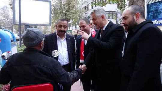 BBP heyeti sokak sokak dolaşıp vatandaşları mitinge davet etti