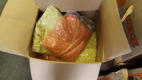 Bebek bezlerinden 442 kilogram uyuşturucu madde ele geçirildi