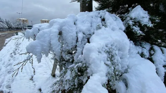 Beklenen kar İzmit'in yüksek kesimlerine düştü
