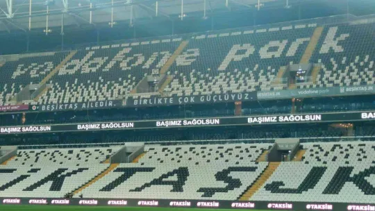 Beşiktaş stadında taziye mesajı