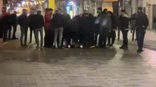 Beyoğlu'nda 1 kişinin öldüğü kavganın görüntüleri ortaya çıktı