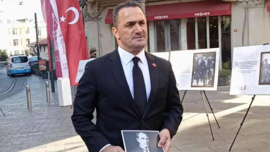 Beyoğlu'nda 10 Kasım'a özel 'Atatürk'e Saygı- Dünyanın Gözünden Atatürk' sergisi açıldı