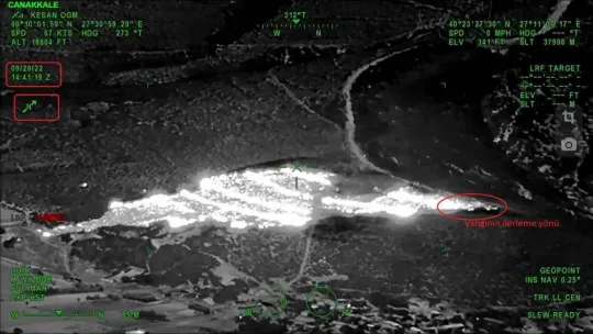 Biga'da orman yangını kontrol altına alındı