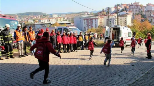 Bilecik'te deprem tatbikatı yapıldı