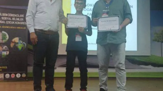 BİLSEM öğrencileri bilimsel bildiri sundu