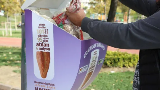 Bir yılda 27 ton atık ekmek, hayvanlara yem olarak dönüştürüldü