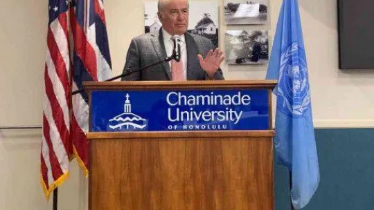 Birleşmiş Milletler Toplantısında Enver Yücel'den eğitim vurgusu