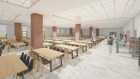 BŞEÜ'ye 5 bin 887 metrekarelik alanda modern yemekhane kuruluyor