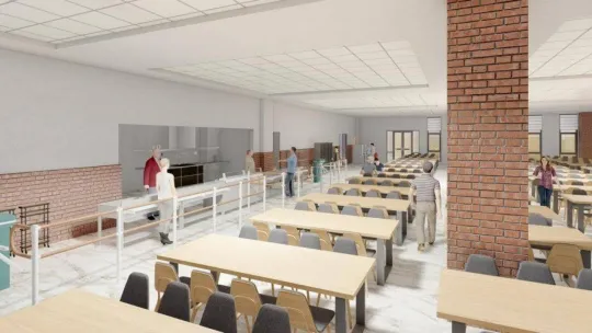 BŞEÜ'ye 5 bin 887 metrekarelik alanda modern yemekhane kuruluyor