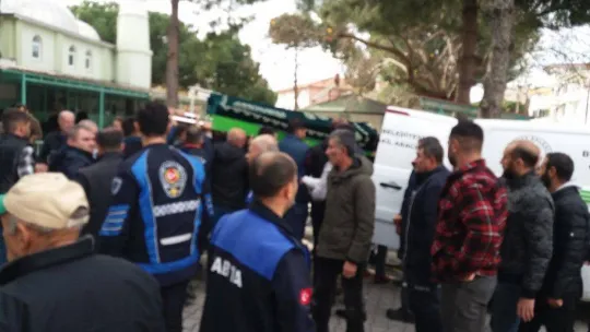 Burhaniye'de zabıta memuru son yolculuğuna uğurlandı