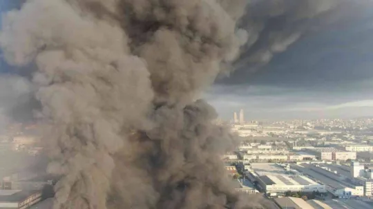 Bursa'da 13 saattir devam eden yangının boyutu gün ağarınca ortaya çıktı