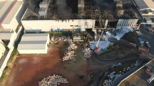 Bursa'da 13 saattir devam eden yangının boyutu gün ağarınca ortaya çıktı