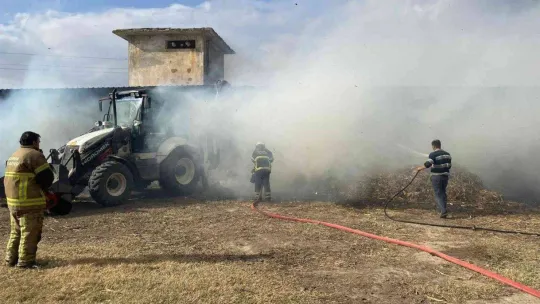 Bursa'da ahırda korkutan yangın