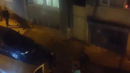 Bursa'da alacak-verecek meselesi yüzünden çıkan meydan muharebesi kameralarda