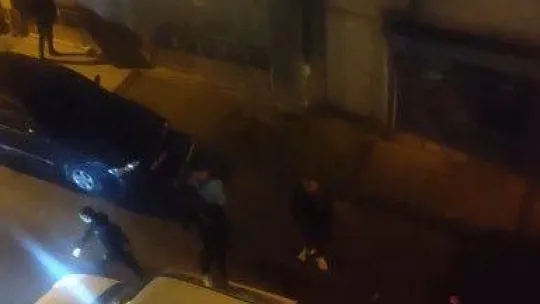 Bursa'da alacak-verecek meselesi yüzünden çıkan meydan muharebesi kameralarda