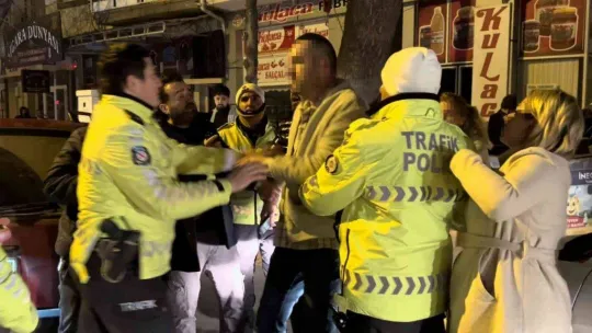 Bursa'da alkol testini reddeden sürücü polise zor anlar yaşattı