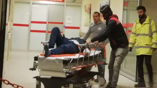 Bursa'da bir çalışan ilk iş gününde hastanelik oldu