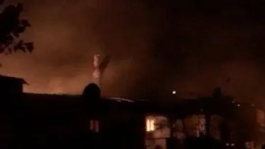 Bursa'da çiftlik alev alev yandı