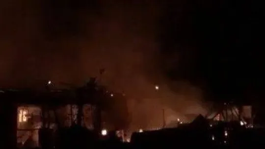 Bursa'da çiftlik alev alev yandı