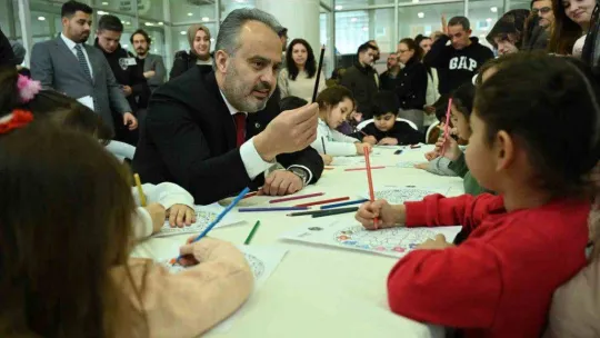 Bursa'da çocuklar tatilin keyfini çıkardı