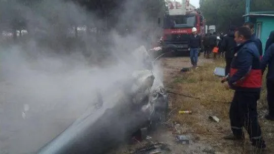 Bursa'da eğitim uçağı düştü...2 ölü